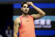 Carlos Alcaraz at the China Open 2024. (Photo: Getty)